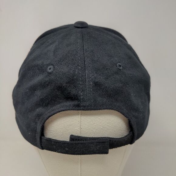 Yupoong Men's Strapback Hat Black Adjustable Embroidered Sun Life Financial Logo - Picture 5 of 7